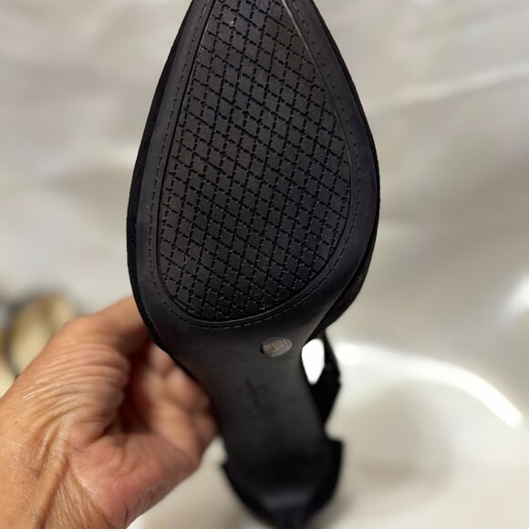Jessica Simpson Black Suede Pointy Toe Shoes 9.5 - Picture 2 of 7